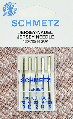Иглы Schmetz джерси 130/705 H SUK (70x1, 80x2, 90x1, 100x1) 5 шт в Невеле